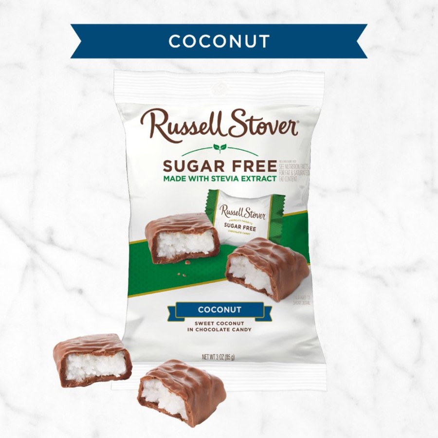 Chocolate Russell Stover | Sugar Free Coconut, 3 Oz. Bag