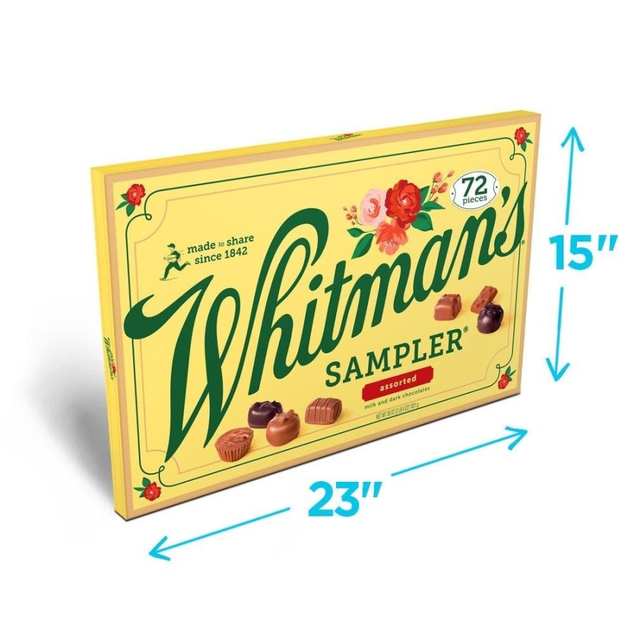 Chocolate Russell Stover | Whitman'S Giant Sampler Assorted Chocolates, 36 Oz. Box